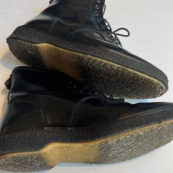 Adieu Paris Black Leather Combat Boots – Made in Portugal – Size 39 - Picture 9 of 11